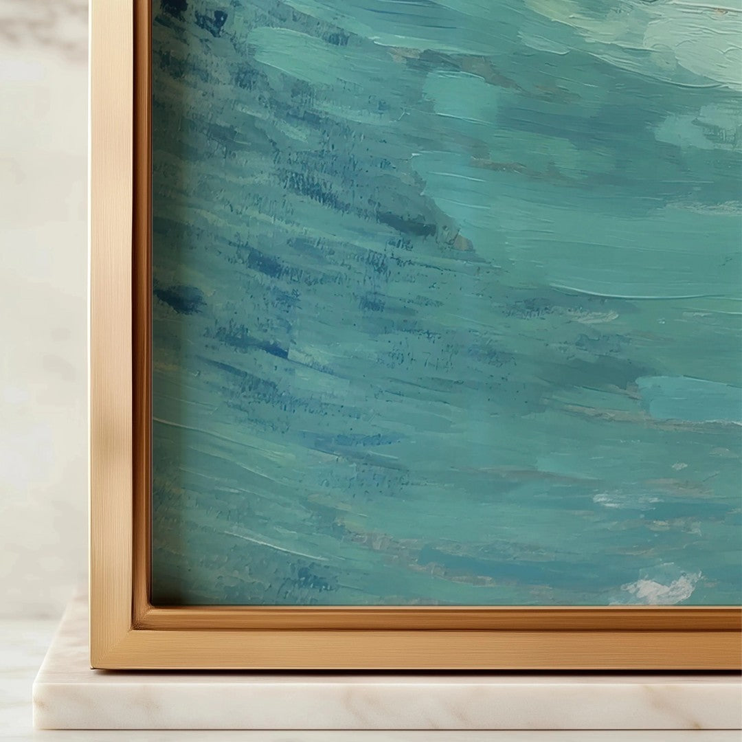 Ocean Wave Painting - Abstract Seascape Digital Wall Art